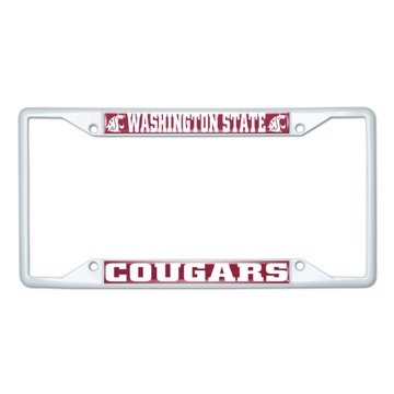 Picture of Washington State University License Plate Frame - White