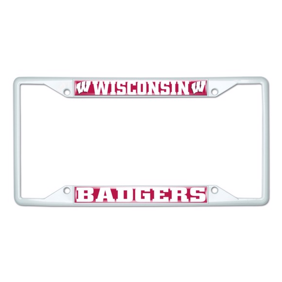 Picture of University of Wisconsin License Plate Frame - White