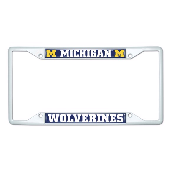 Picture of University of Michigan License Plate Frame - White