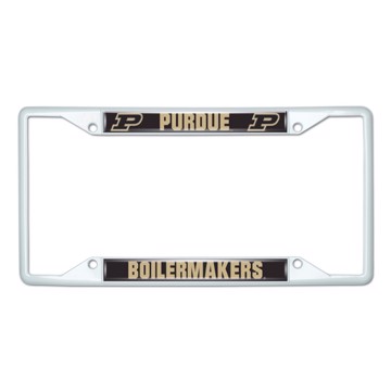 Picture of Purdue University License Plate Frame - White