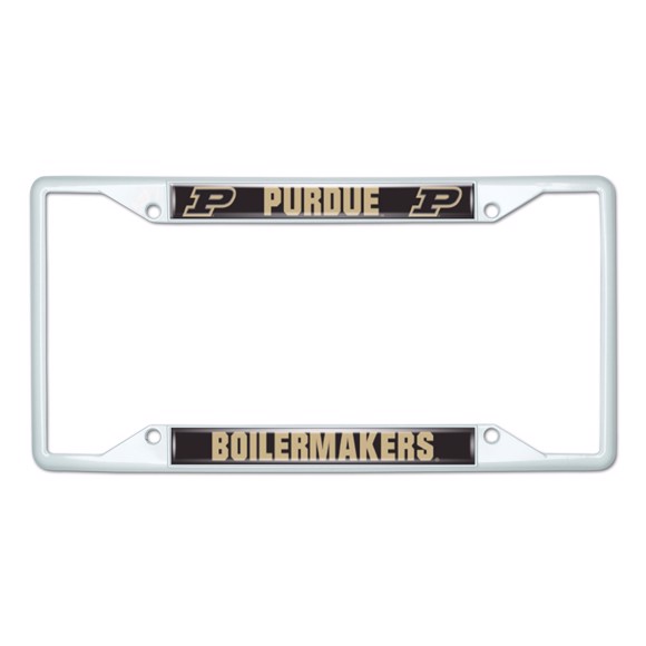 Picture of Purdue University License Plate Frame - White