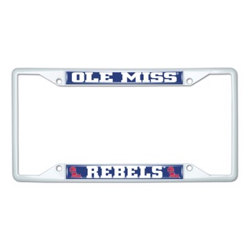 Picture of University of Mississippi License Plate Frame - White