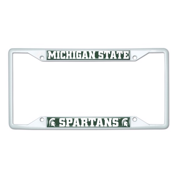 Picture of Michigan State University License Plate Frame - White