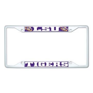 Picture of Louisiana State University License Plate Frame - White