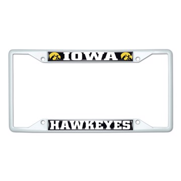 Picture of University of Iowa License Plate Frame - White