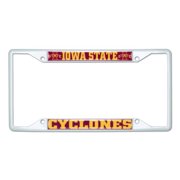 Picture of Iowa State University License Plate Frame - White