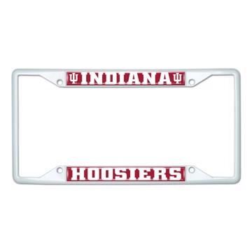 Picture of Indiana University License Plate Frame - White