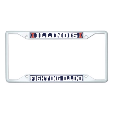 Picture of University of Illinois License Plate Frame - White