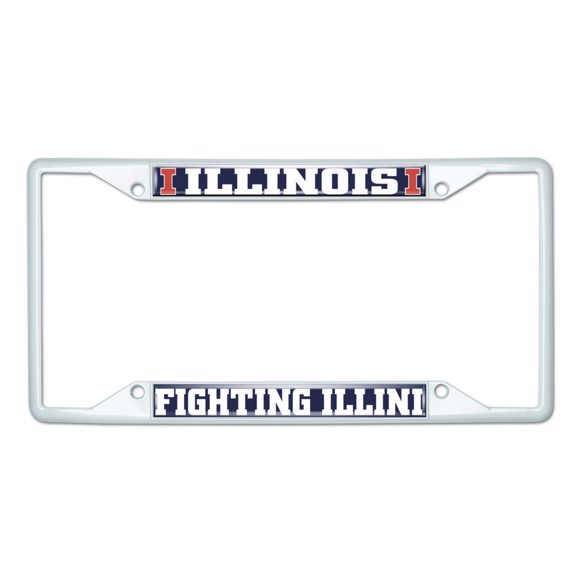 Picture of University of Illinois License Plate Frame - White