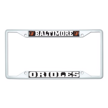 Picture of MLB - Baltimore Orioles License Plate Frame - White