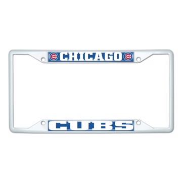 Picture of MLB - Chicago Cubs License Plate Frame - White