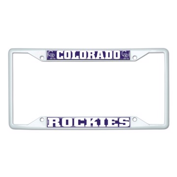 Picture of MLB - Colorado Rockies License Plate Frame - White