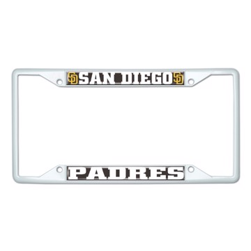 Picture of MLB - San Diego Padres License Plate Frame - White