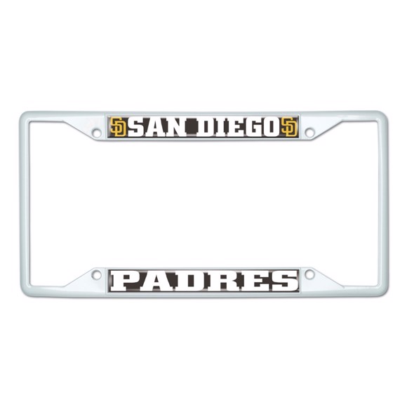 Picture of MLB - San Diego Padres License Plate Frame - White