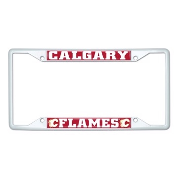 Picture of NHL - Calgary Flames License Plate Frame - White