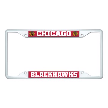 Picture of NHL - Chicago Blackhawks License Plate Frame - White