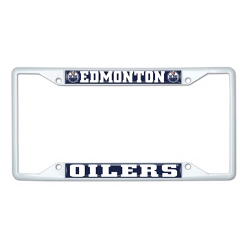 Picture of NHL - Edmonton Oilers License Plate Frame - White