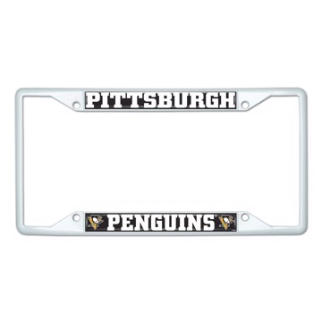 Picture of NHL - Pittsburgh Penguins License Plate Frame - White