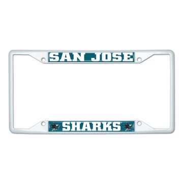 Picture of NHL - San Jose Sharks License Plate Frame - White