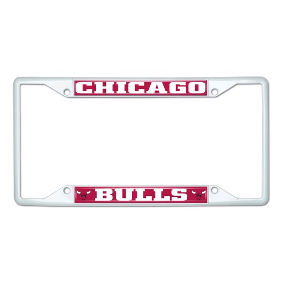 Picture of NBA - Chicago Bulls License Plate Frame - White