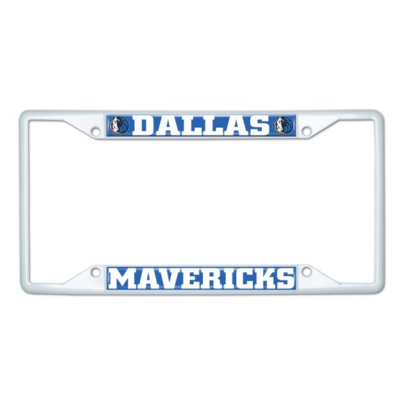 Picture of NBA - Dallas Mavericks License Plate Frame - White